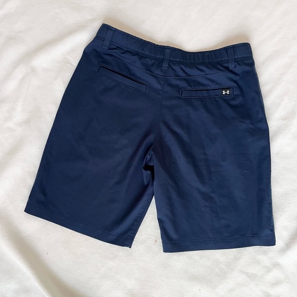Under Armour boys kids navy blue golf style shorts L - Picture 4 of 5